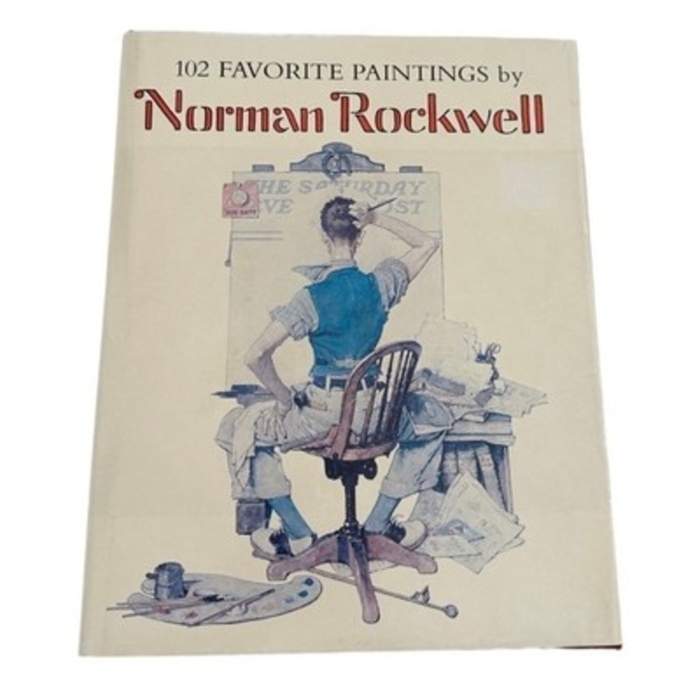 Vintage 1978 Norman Rockwell 102 Favorite Paintings Illustrated Hardcover Art VG